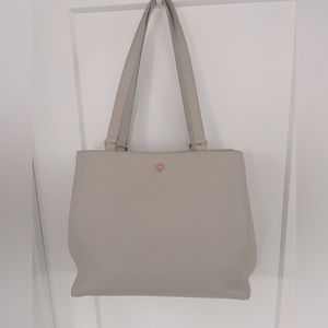 Medium Dagne Dover Allyn Tote (color: Bone)
